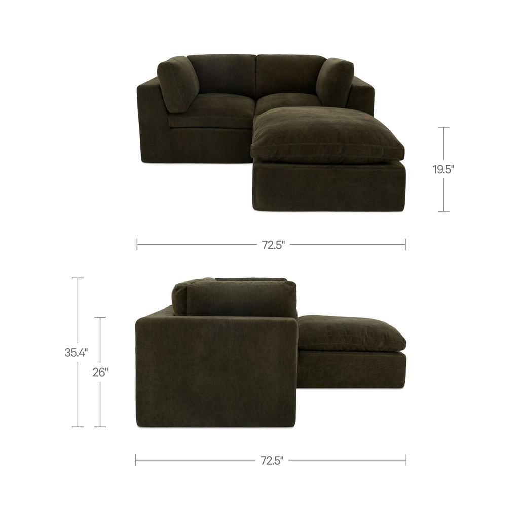 Cates Nook Modular Sectional Dark Green - 8