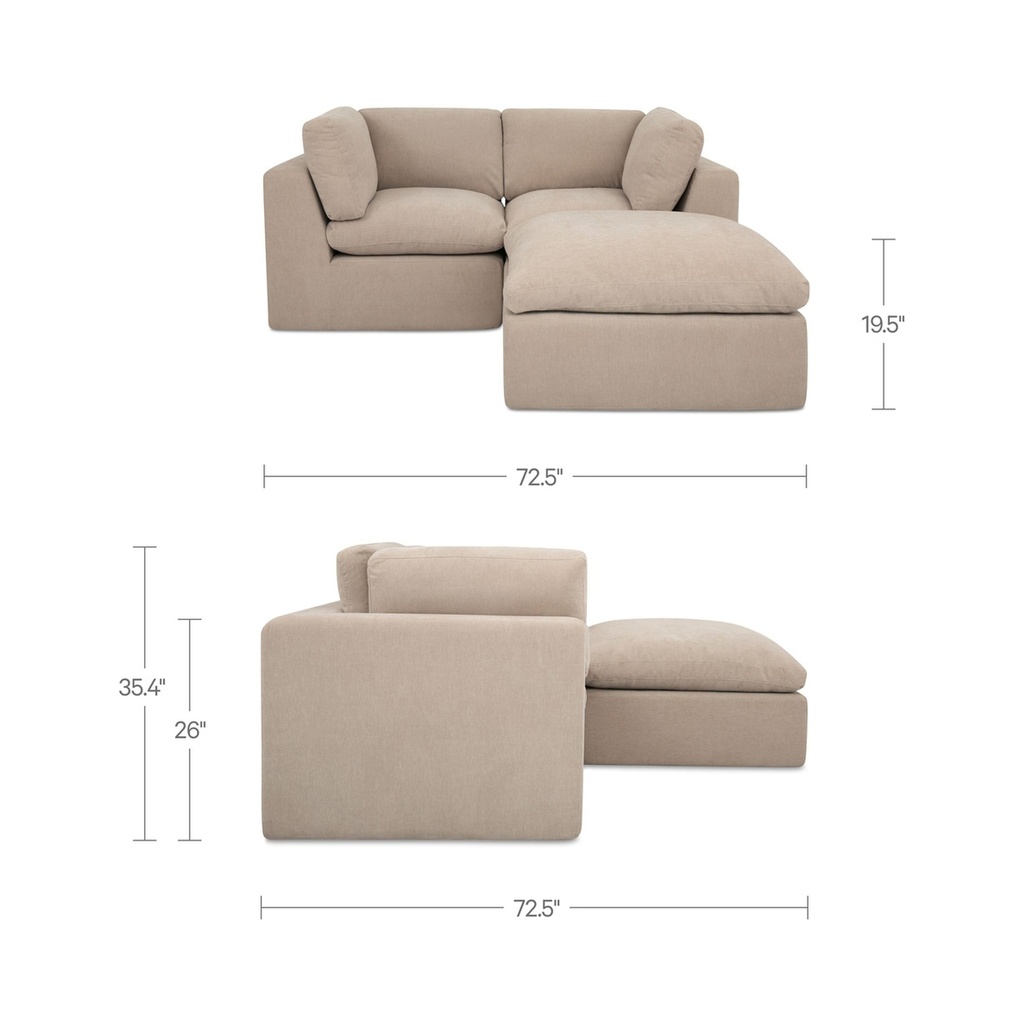 Cates Nook Modular Sectional Pebble - 8