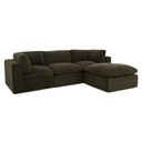 Cates Lounge Modular Sectional Dark Green - 1