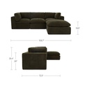 Cates Lounge Modular Sectional Dark Green - 9