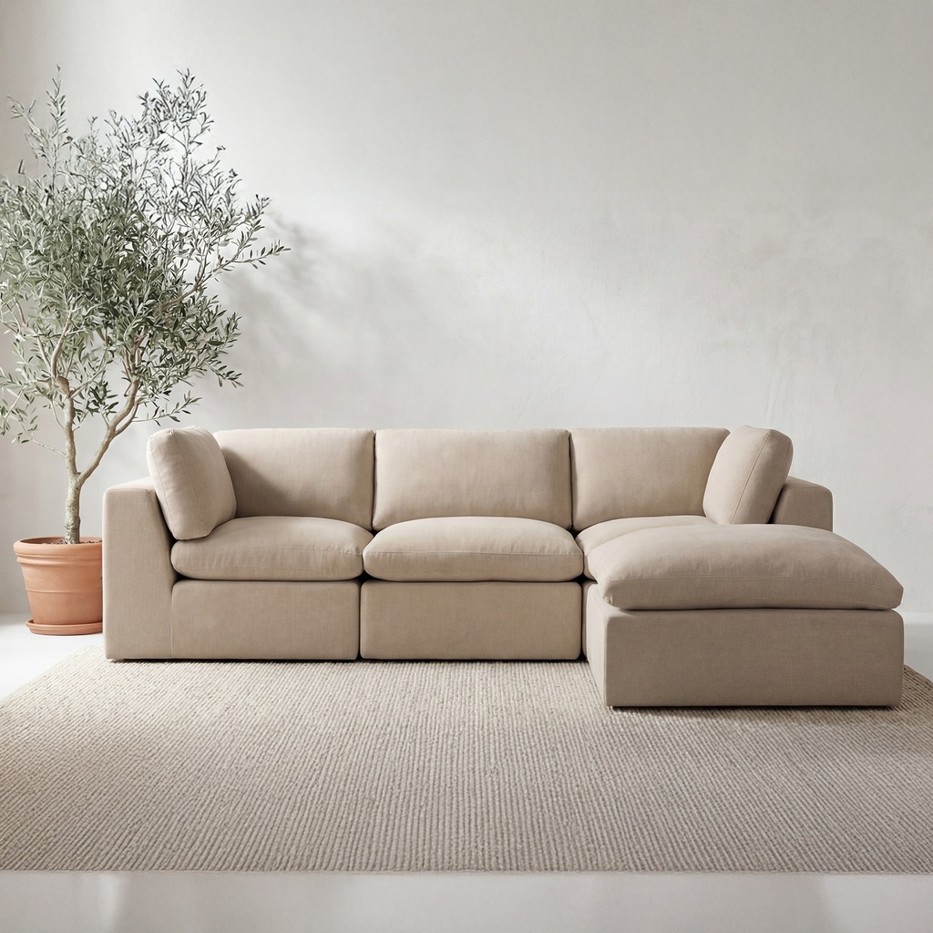 Cates Lounge Modular Sectional Pebble - 6