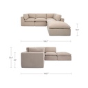 Cates Dream Modular Sectional Pebble - 10