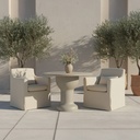 Lydia Outdoor Slipcover Dining Chair Cream - 6