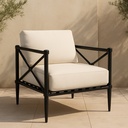 Willow Outdoor Accent Chair Cream - 6