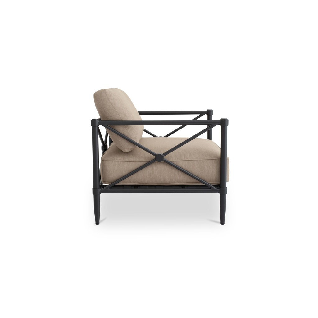 Willow Outdoor Accent Chair Light Brown - 2