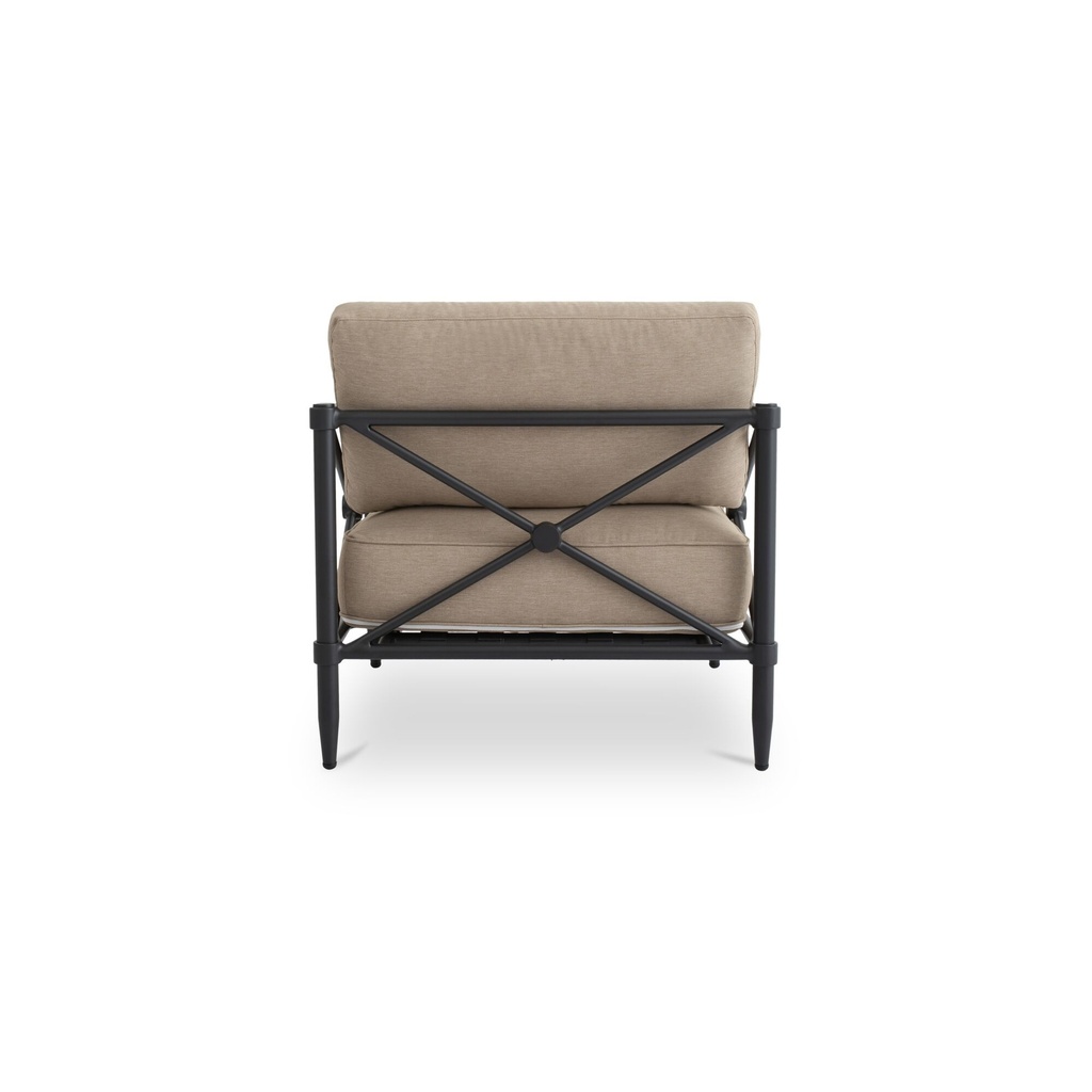 Willow Outdoor Accent Chair Light Brown - 3