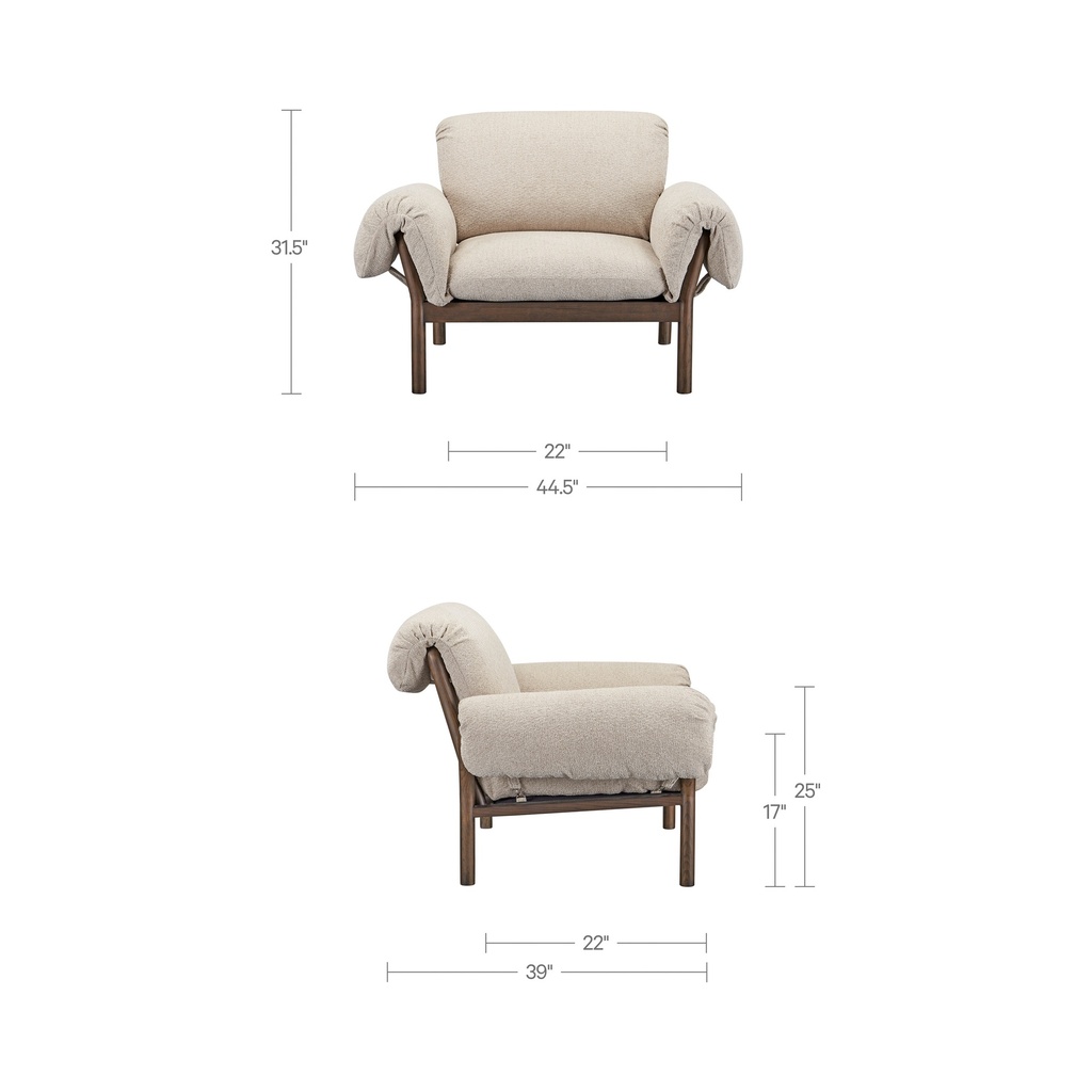 Cardero Lounge Chair Beige - 9