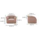 Thora Lounge Chair Blush - 9