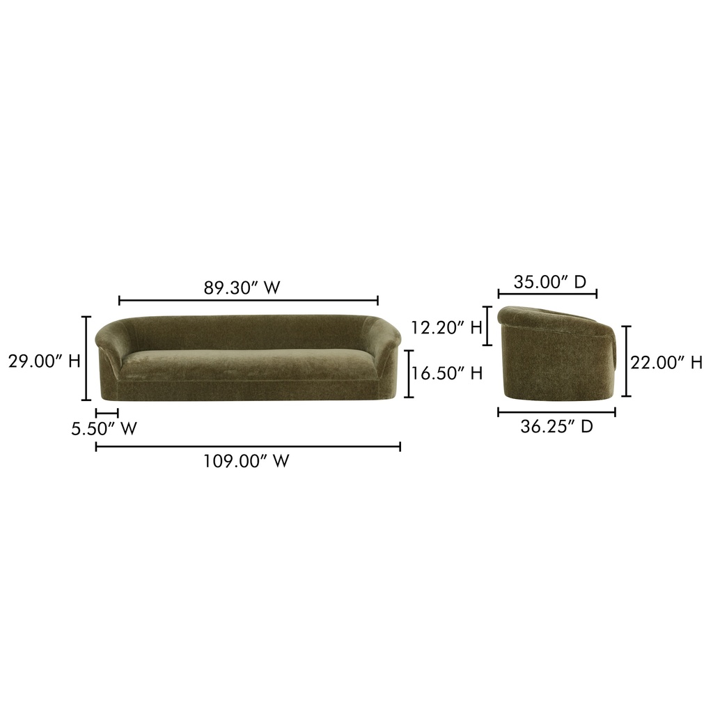 Thora Sofa Dark Green - 9
