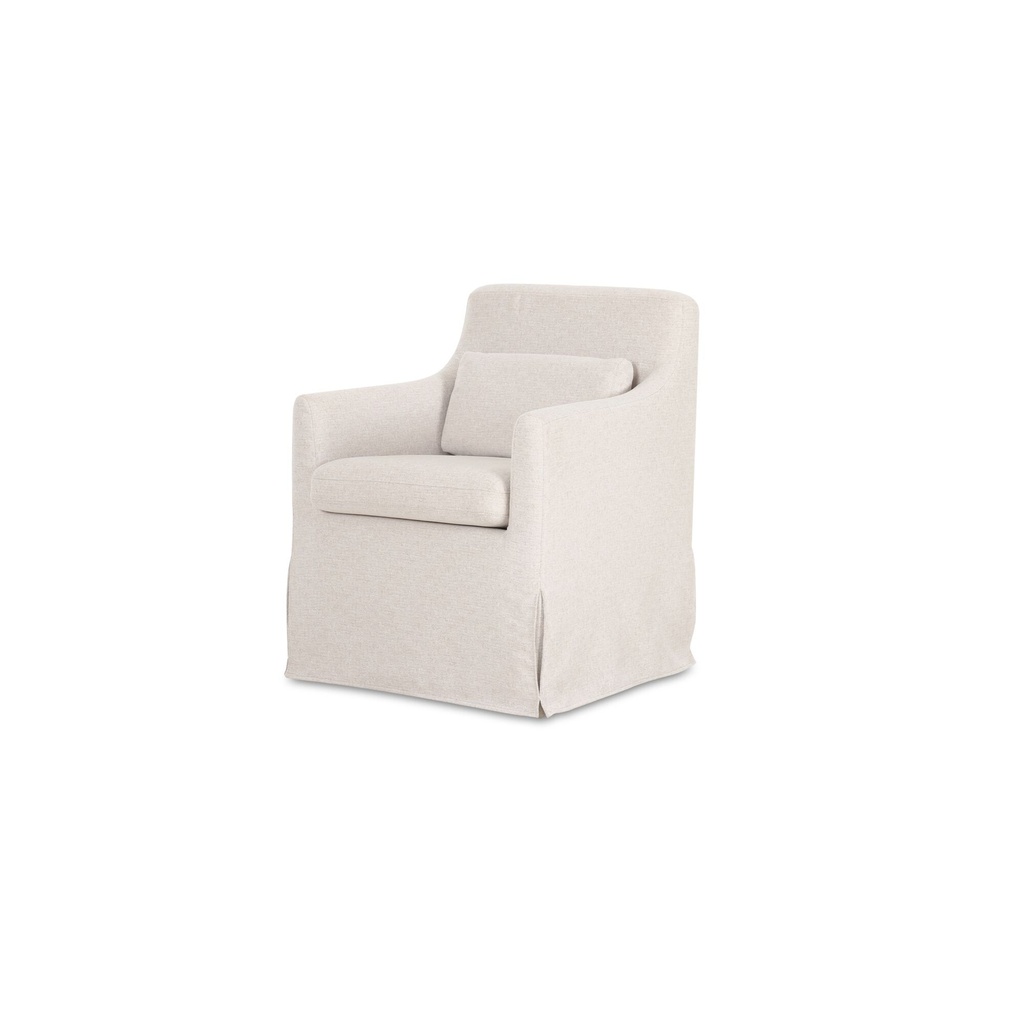 Lydia Slipcover Dining Chair Beige - 2
