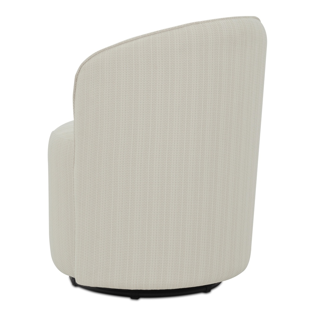 Sylvie Outdoor Swivel Dining Chair Cream - 1