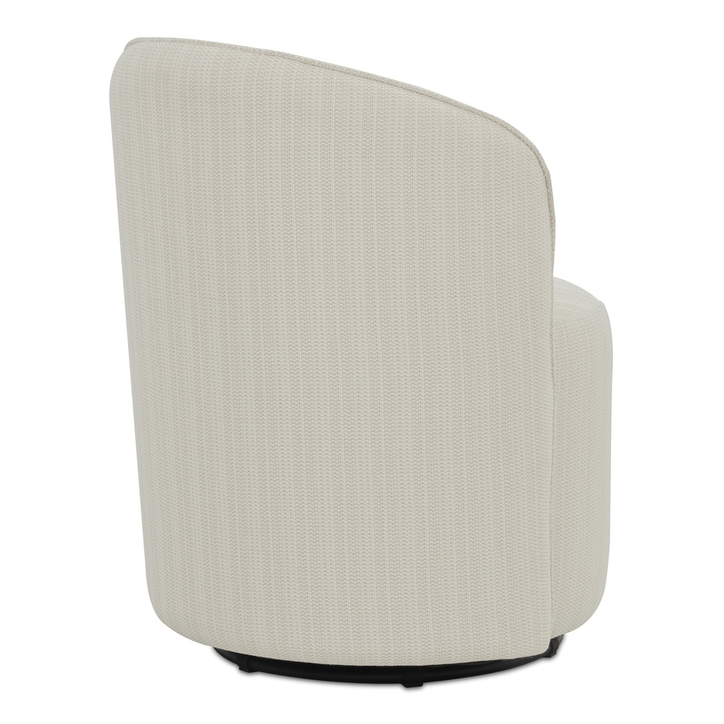 Sylvie Outdoor Swivel Dining Chair Cream - 2