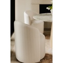 Sylvie Outdoor Swivel Dining Chair Cream - 6