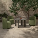 Sylvie Outdoor Swivel Dining Chair Green - 6