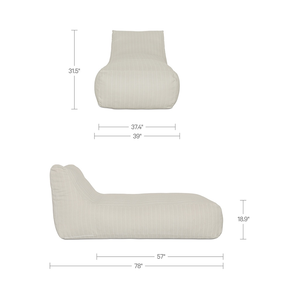 Lirio Outdoor Chaise Cream - 7