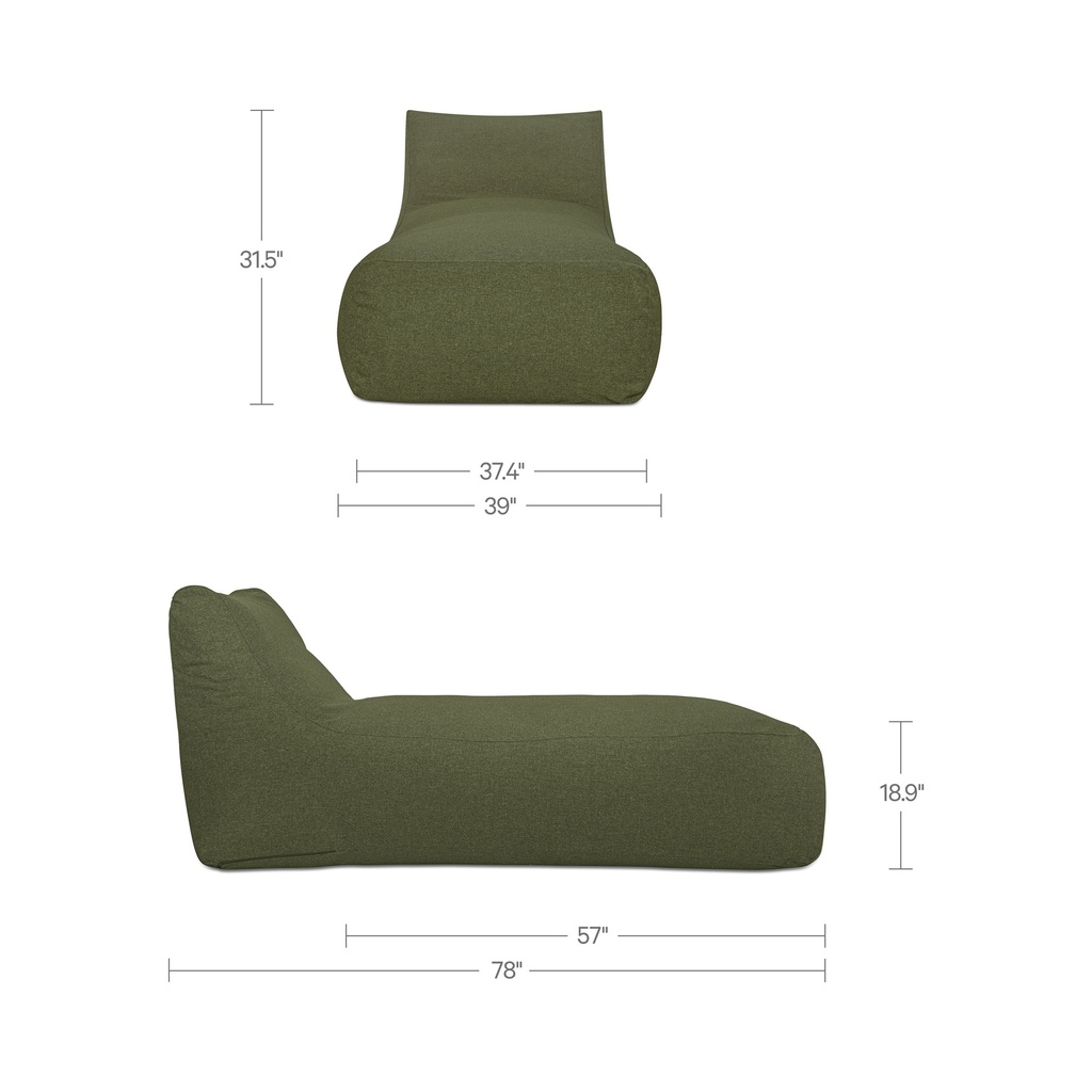 Lirio Outdoor Chaise Green - 7