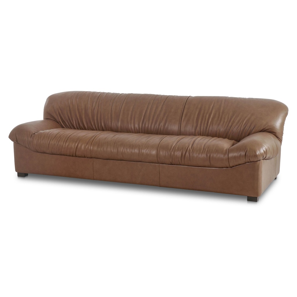 Halston Sofa Tan Leather - 2