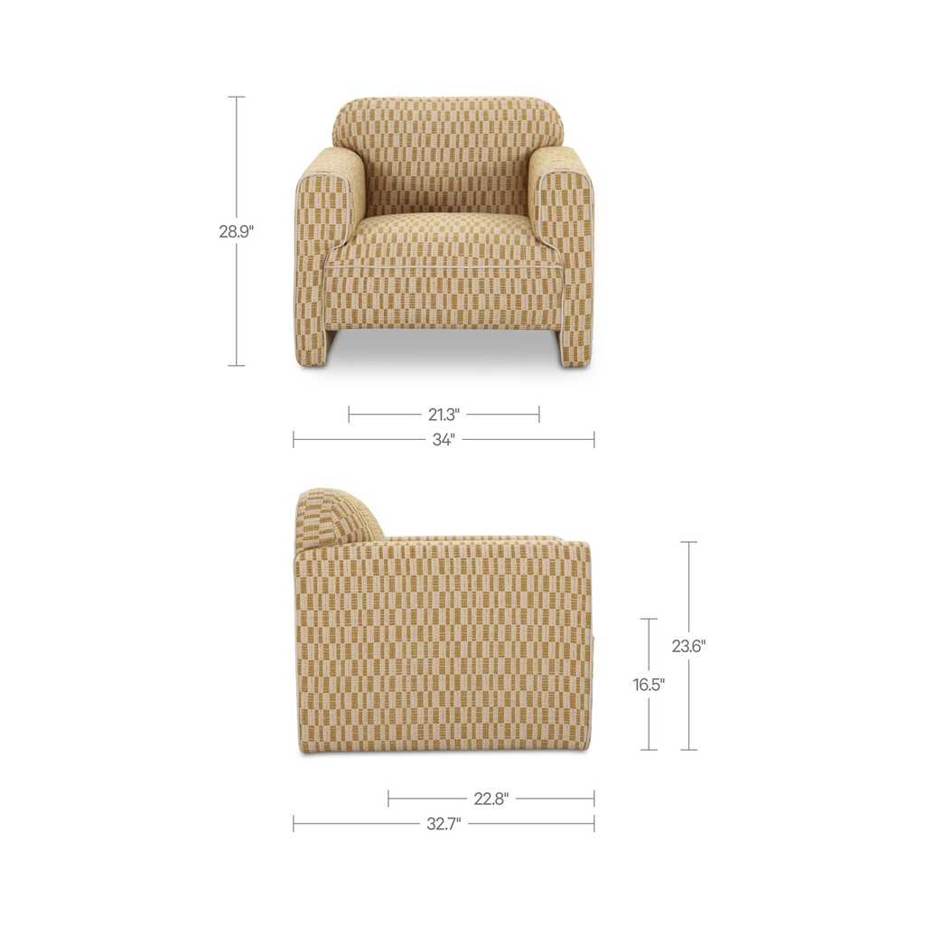 Leo Accent Chair Chartreuse - 10