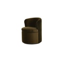 Dane Swivel Dining Chair Faux Green Mohair - 2