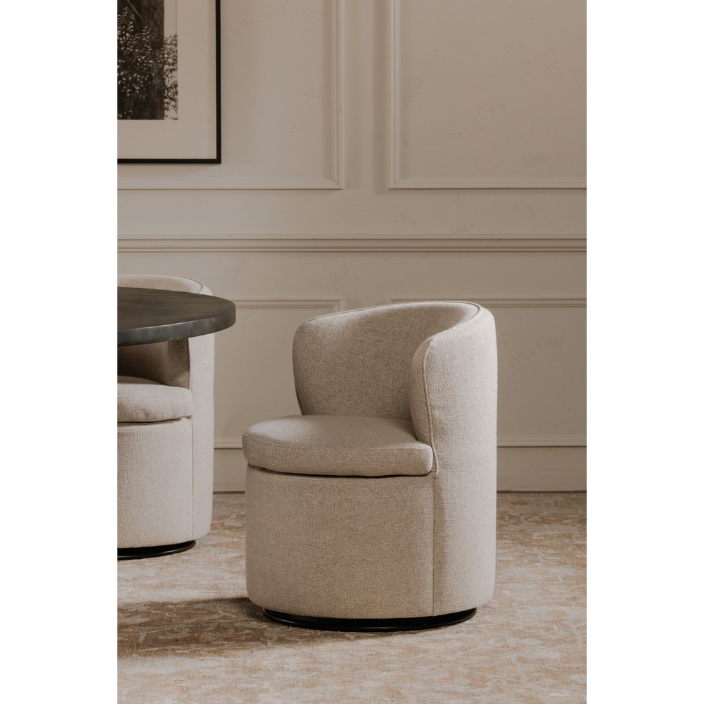 Dane Swivel Dining Chair Oatmeal - 7
