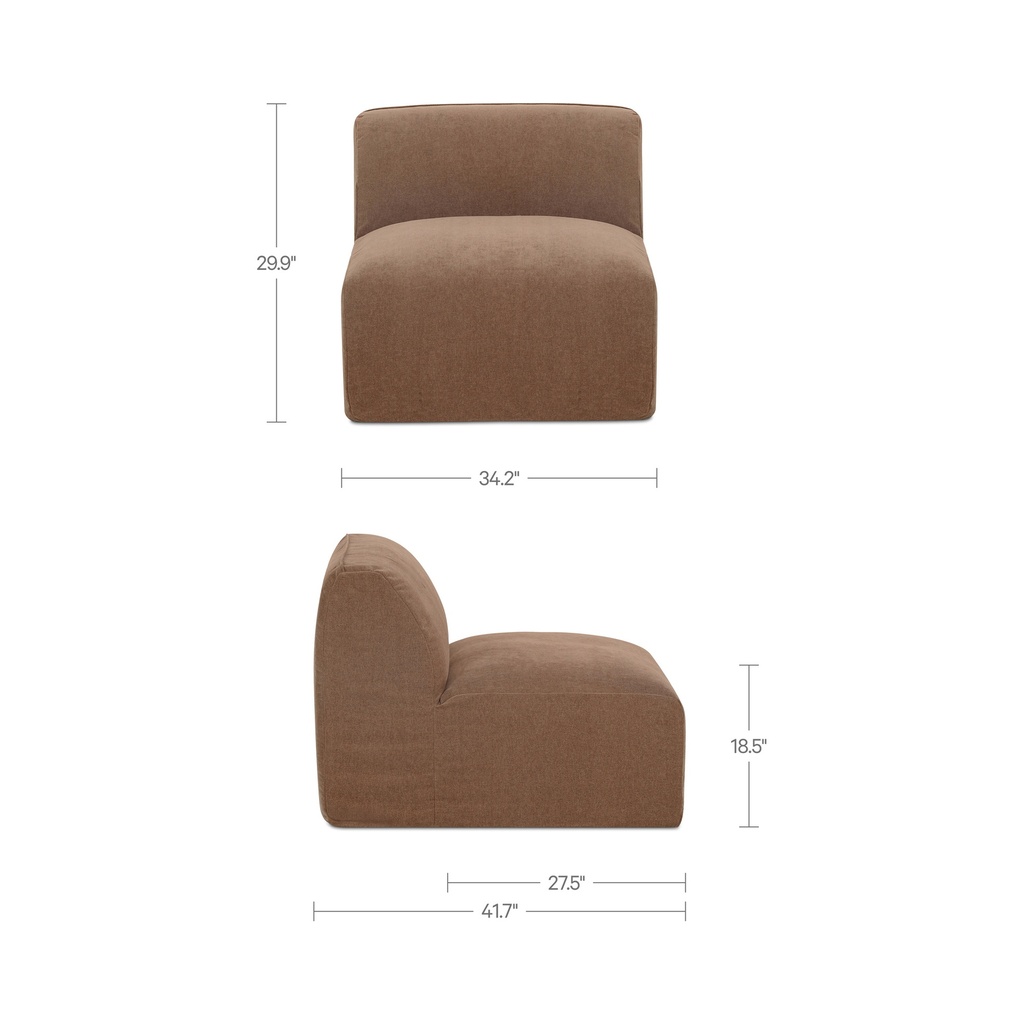 Isla Slipper Chair Mocha - 11
