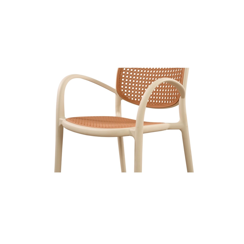 Soren Outdoor Dining Chair White-Set of Two - 5