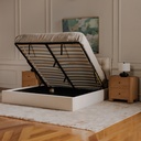 Sebastion King Storage Bed Cream - 9