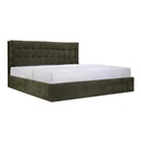 Sebastion King Storage Bed Green - 1