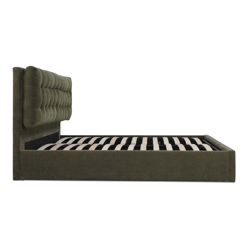 Sebastion King Storage Bed Green - 2