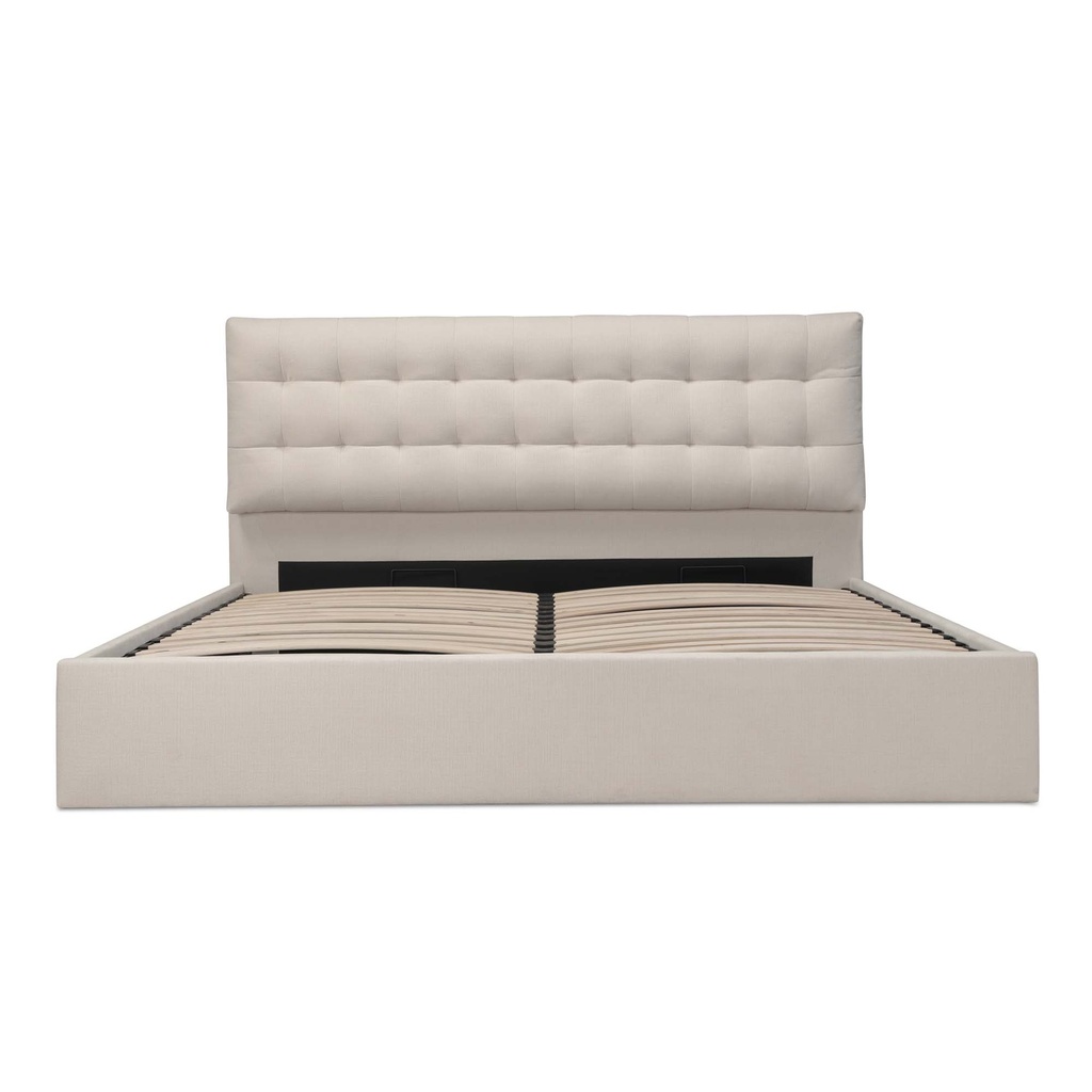 Sebastion Queen Storage Bed Cream - 3