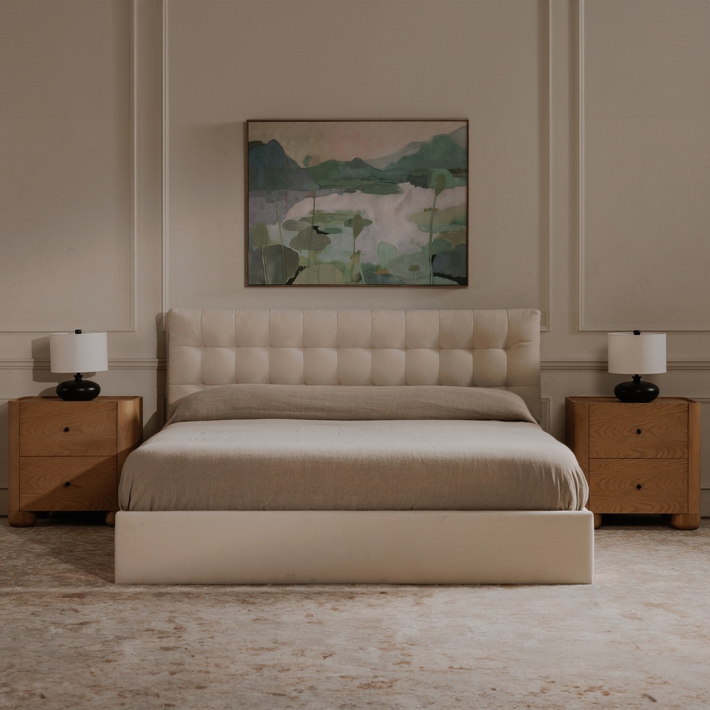 Sebastion Queen Storage Bed Cream - 7