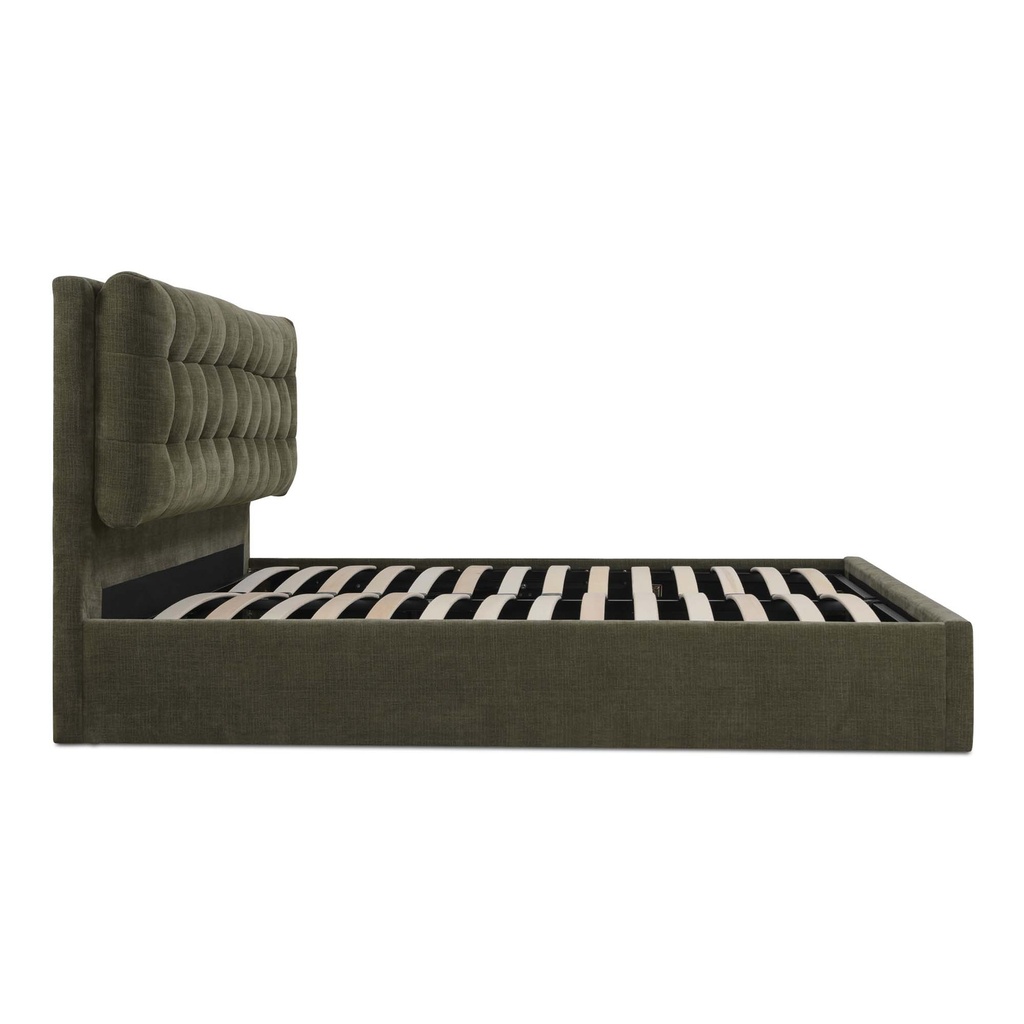 Sebastion Queen Storage Bed Green - 2