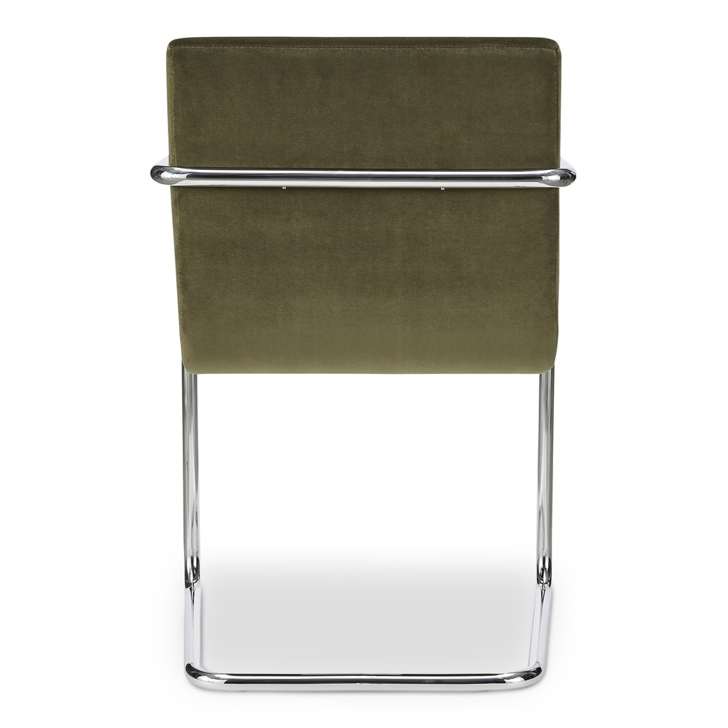 Pedro Dining Chair Green Mohair Set of Two - 4