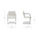 Pedro Dining Chair Beige Set of Two - 8