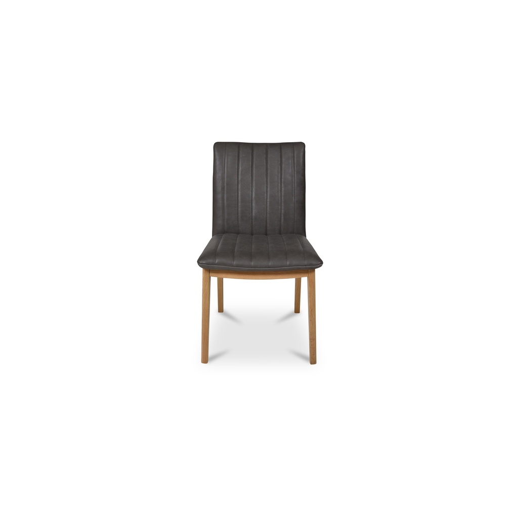 Demi Dining Chair Brown Leather-Set of Two - 4