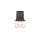 Demi Dining Chair Brown Leather-Set of Two - 4