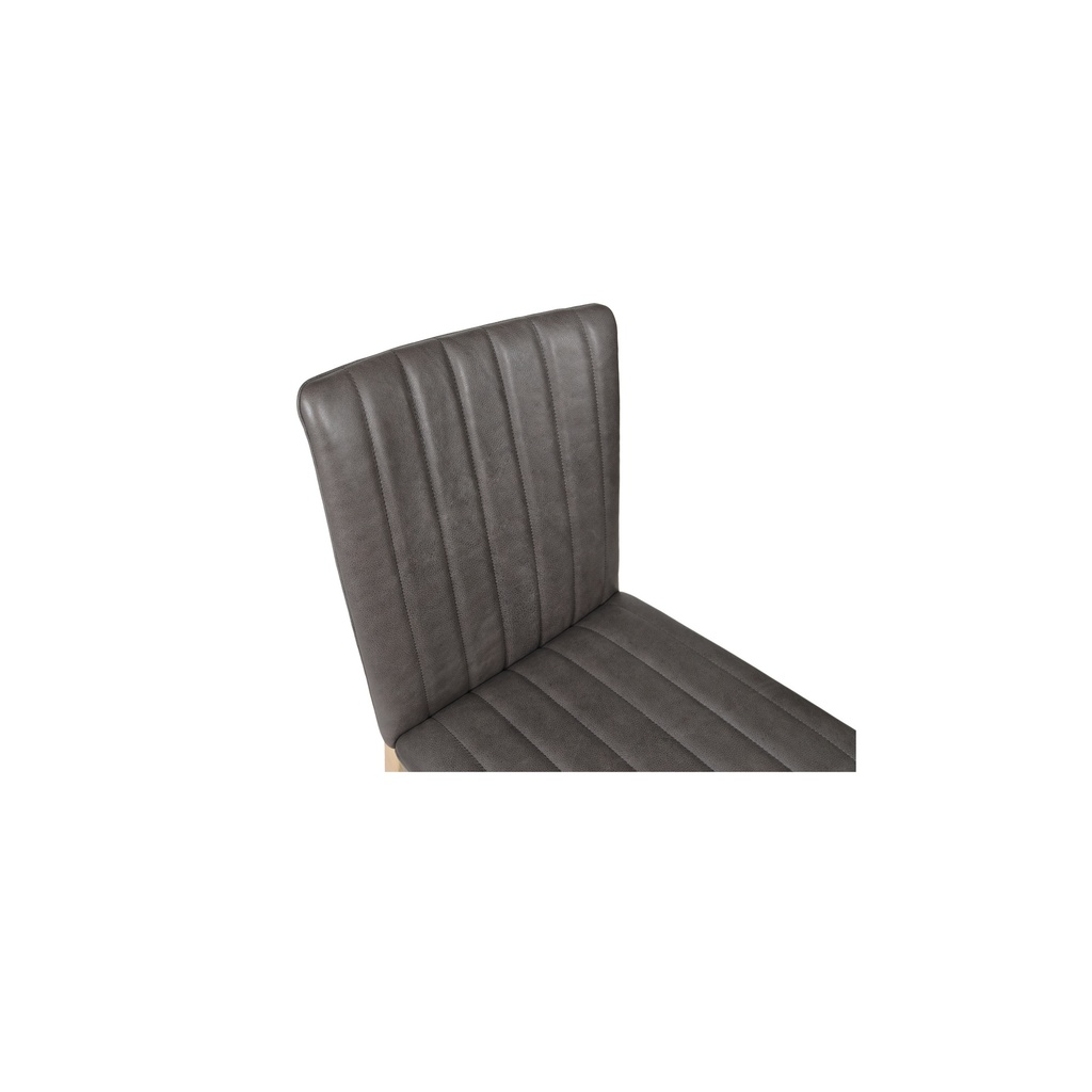 Demi Dining Chair Brown Leather-Set of Two - 6