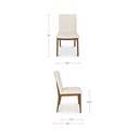 Demi Dining Chair Cream-Set of Two - 9