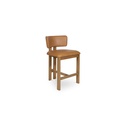 Morel Counter Stool Brown Leather - 1