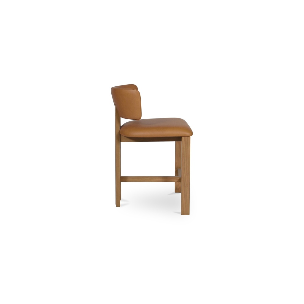 Morel Counter Stool Brown Leather - 3