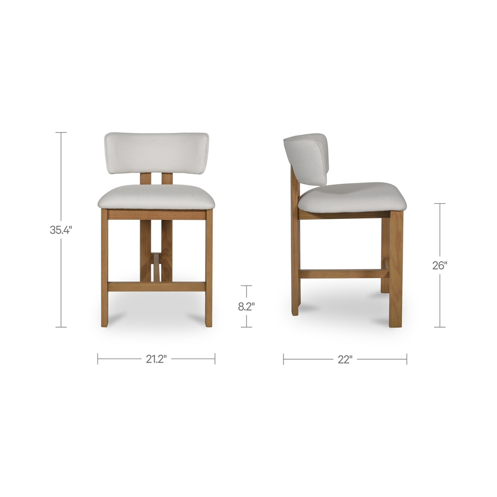 Morel Counter Stool Cream - 8