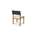 Carol Dining Chair Deep Brown Leather Set of Two - 2