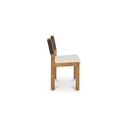 Carol Dining Chair Deep Brown Leather Set of Two - 3