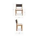Carol Dining Chair Deep Brown Leather Set of Two - 8
