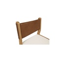 Carol Dining Chair Tan Leather Set of Two - 5