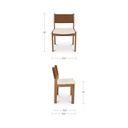 Carol Dining Chair Tan Leather Set of Two - 8