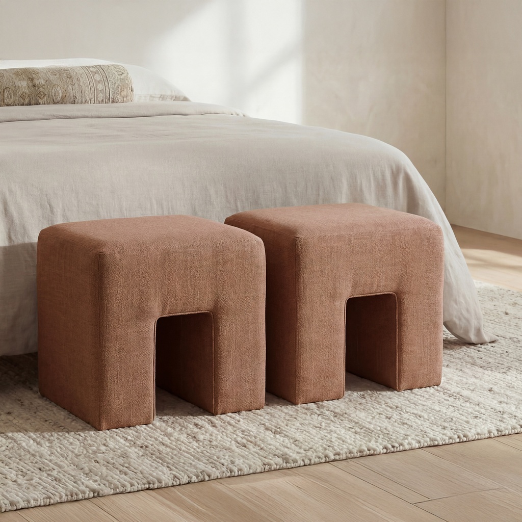 Aidy Stool Washed Pink - 5