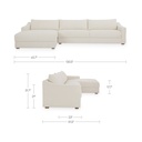 Farrow Sectional Flecked Oat Left - 7