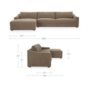 Farrow Sectional Taupe Left - 7