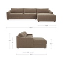 Farrow Sectional Taupe Right - 7
